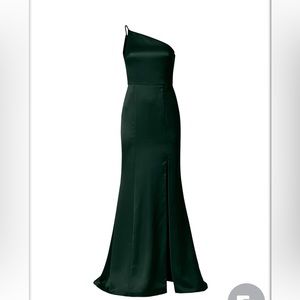 Amsale Kaia Dress - Hunter Green
